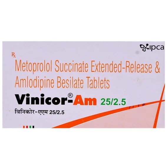 vinicor am 25/2.5mg tablet 10's